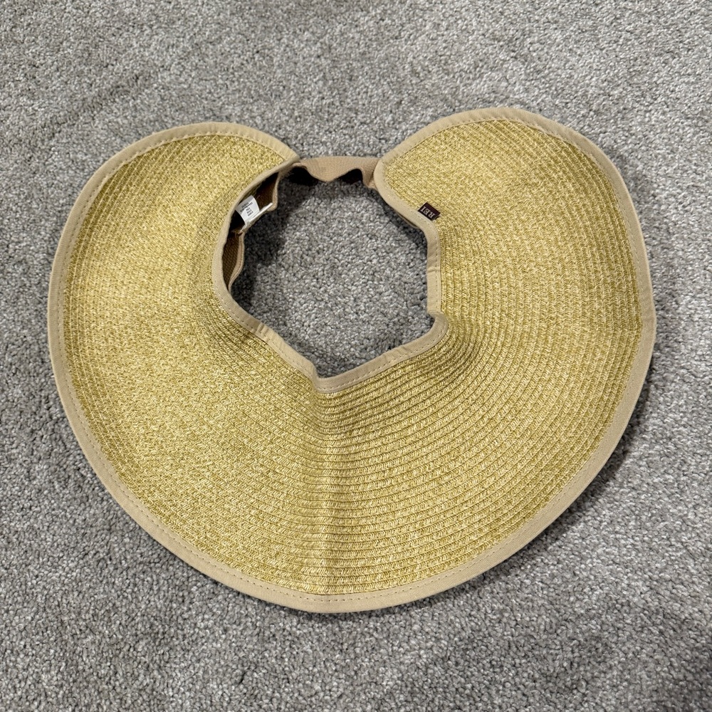 Rei Paper Straw Paper Roll Up Sun Hat Travel Outdoor Protection One Size